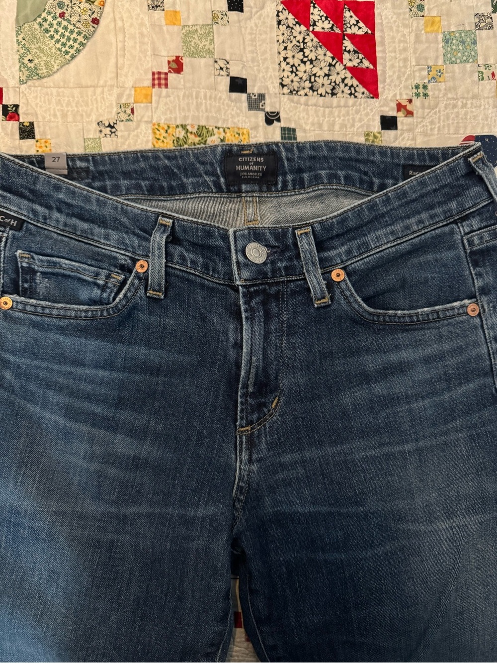 Citizens Of Humanity Blue Straight-Leg Jeans